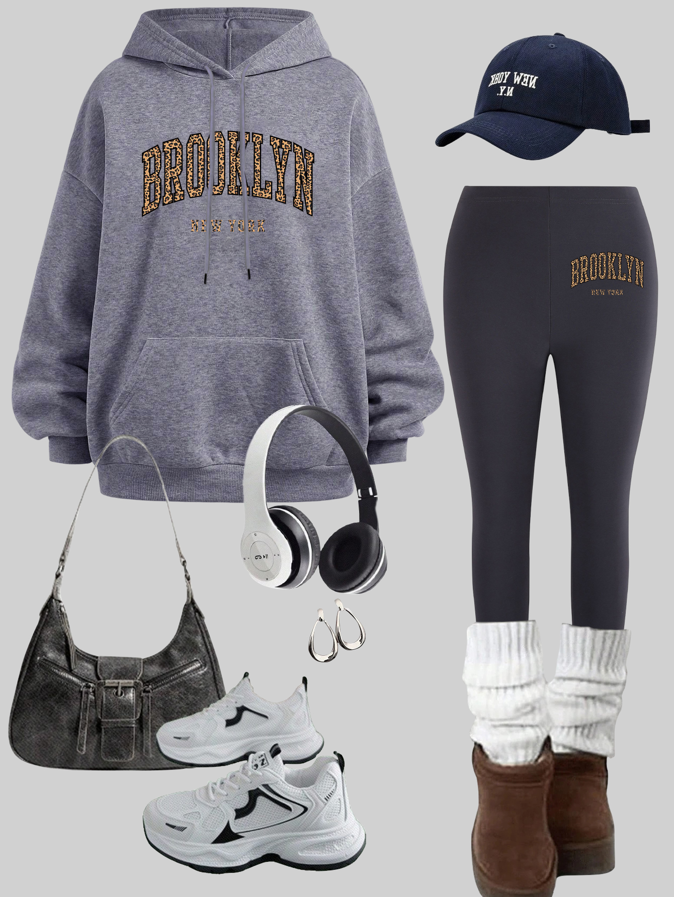 Winter Clothing New York - Brooklyn New York Printing Womens Hoodies