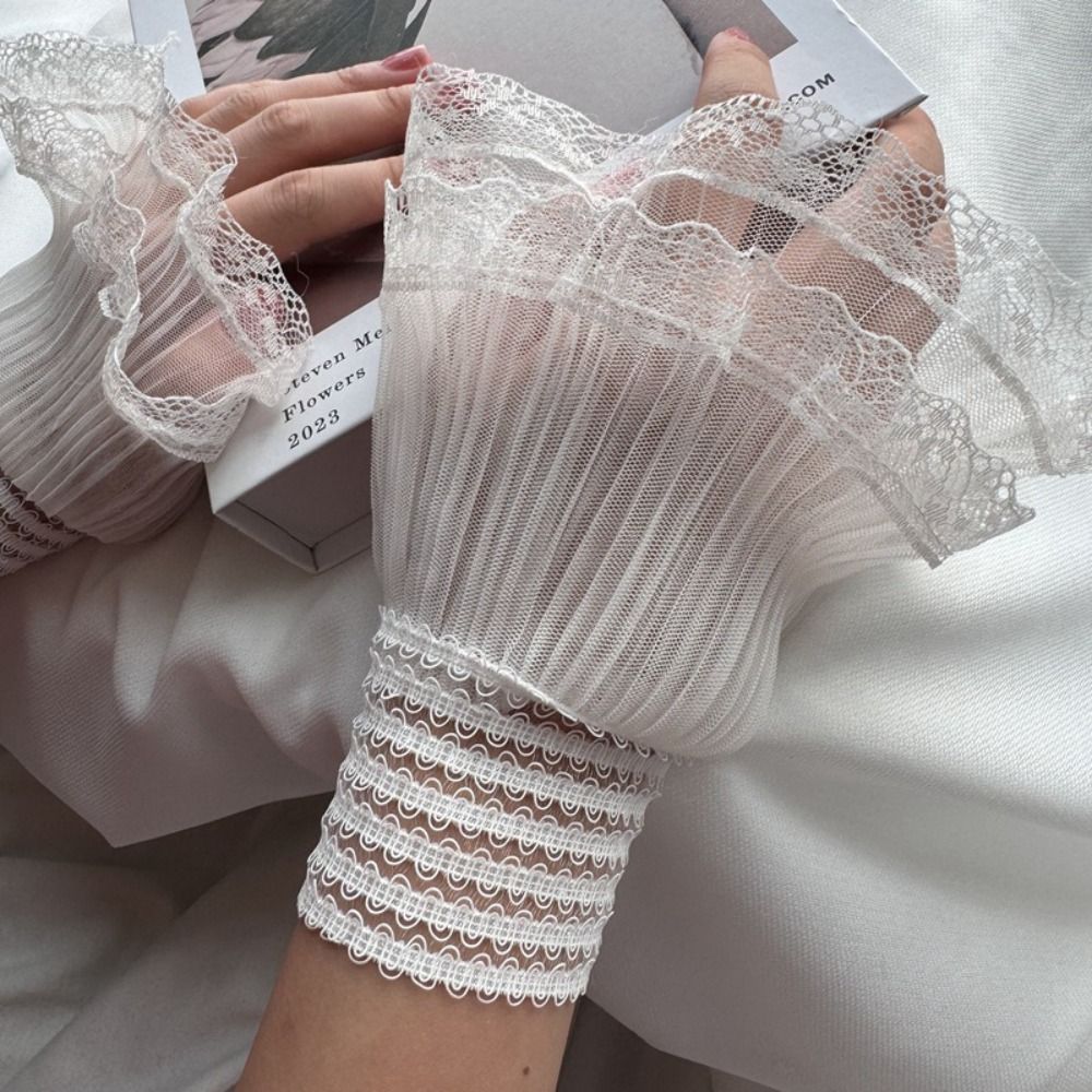 Winter Clothing Women Sale - Multilayer Ruffle Lace False Sleeves Wrist