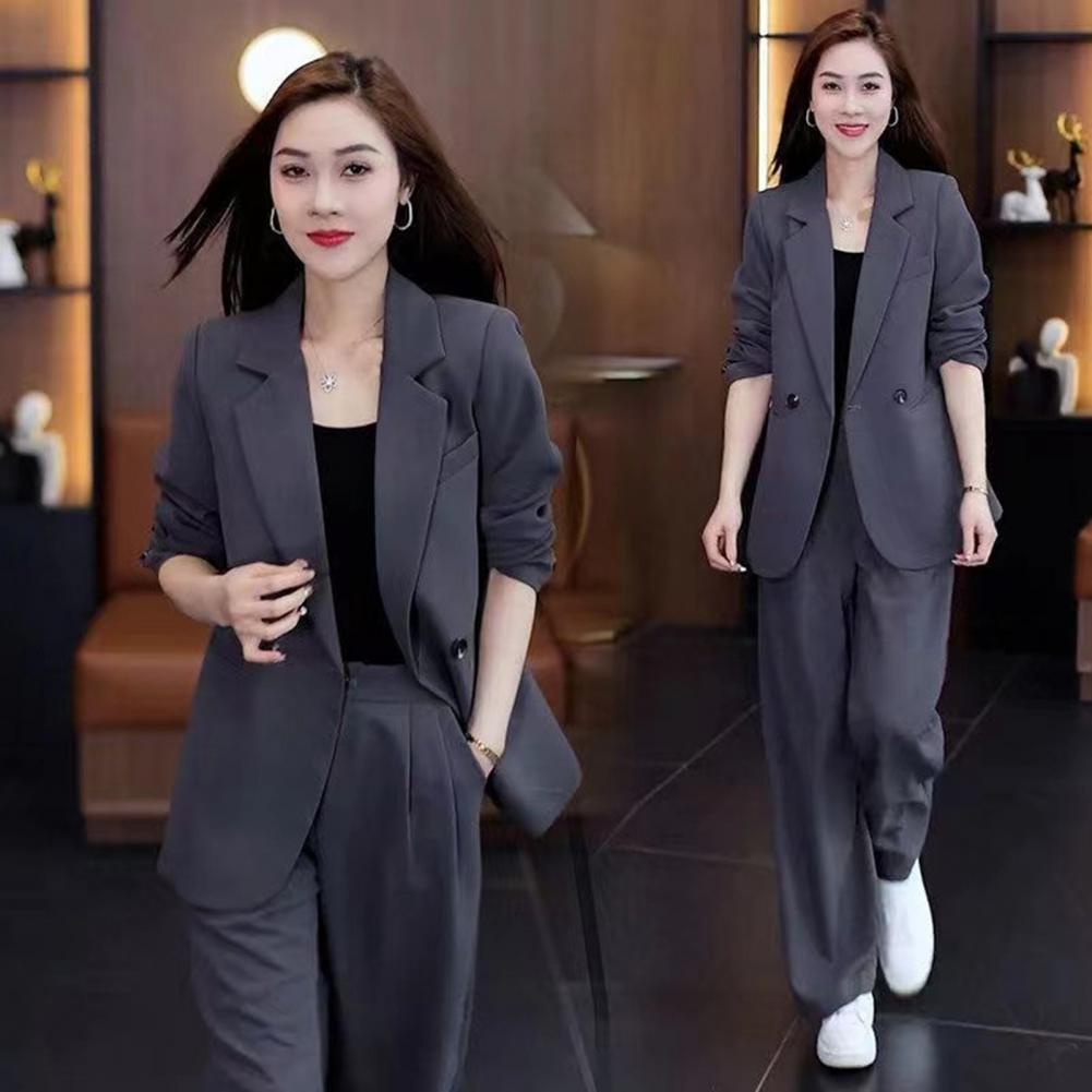 Winter Clothing Women Sale - Women Coat Pants Set Formal Coat