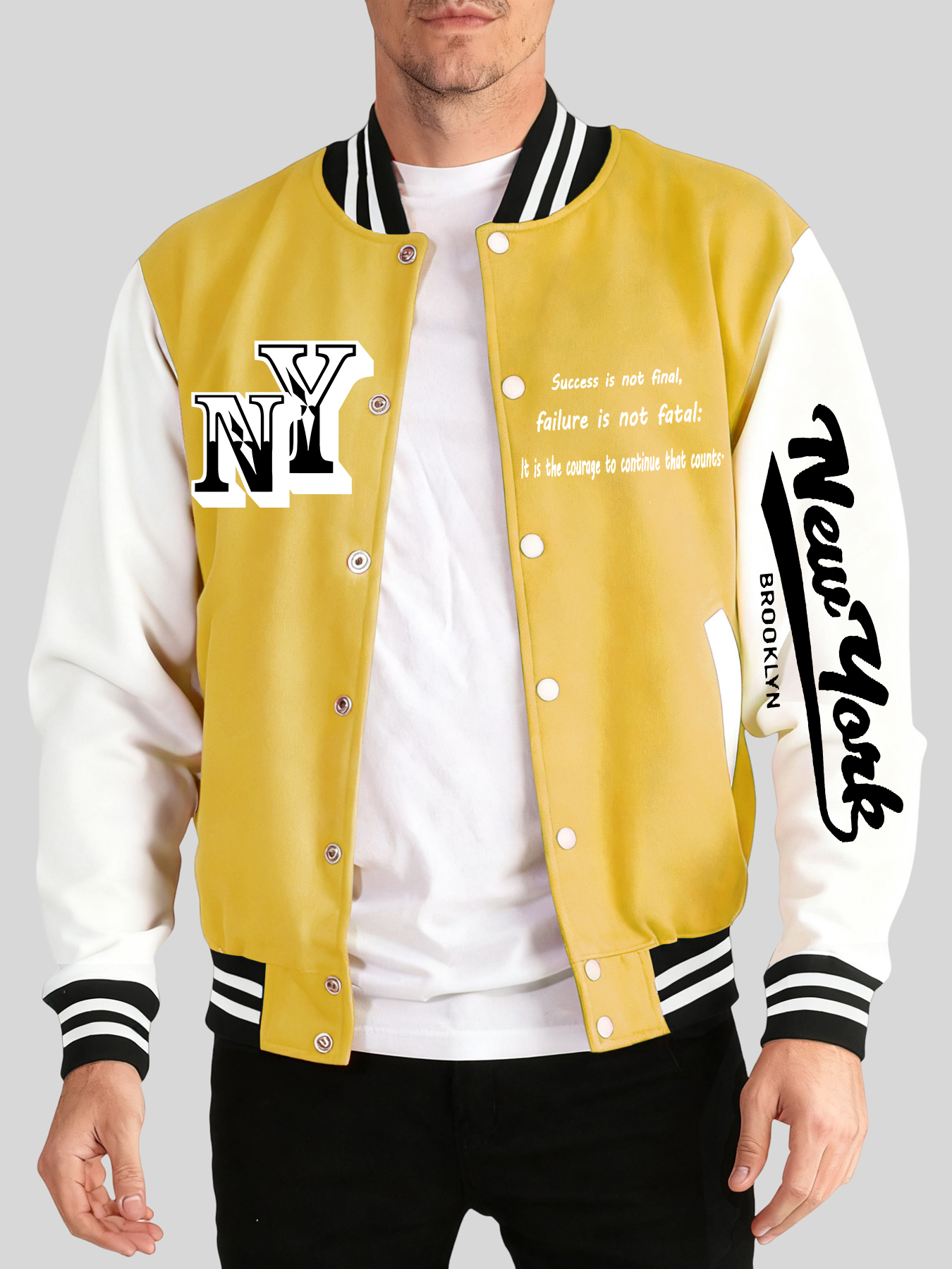 Winter Clothing New York - New York Brooklyn Art Letter Print