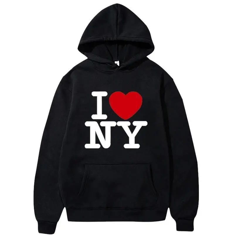 I Love New York Pritned Hoodie - Winter Clothing New York ulasan dan harga