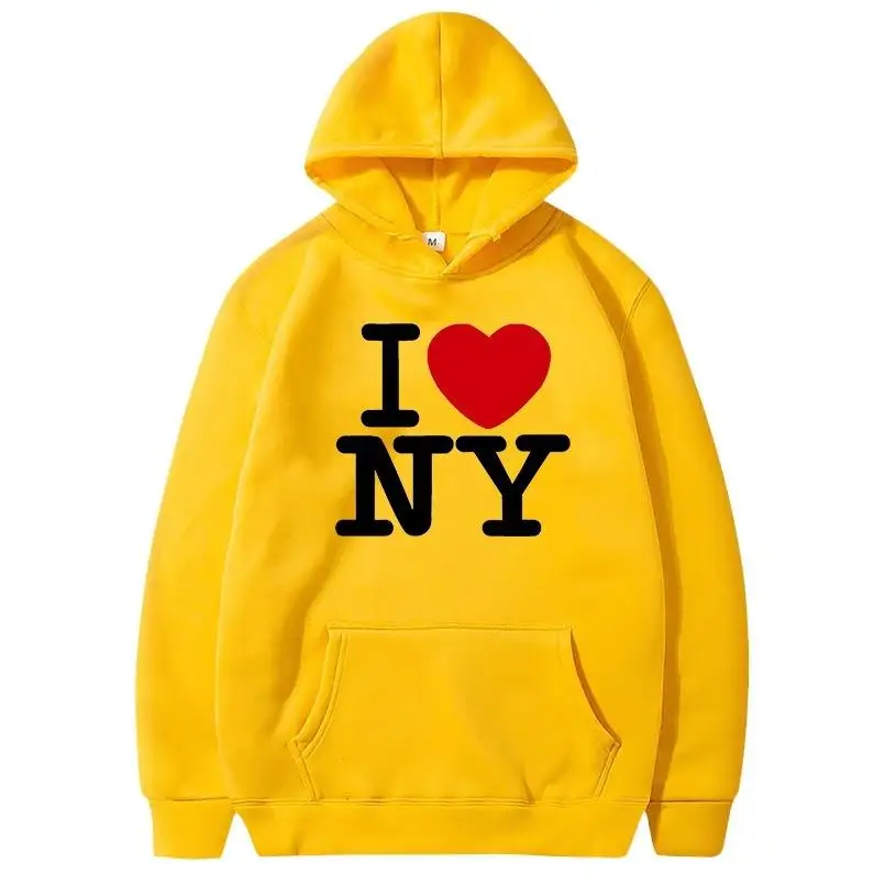 I Love New York Pritned Hoodie - Winter Clothing New York ulasan dan harga