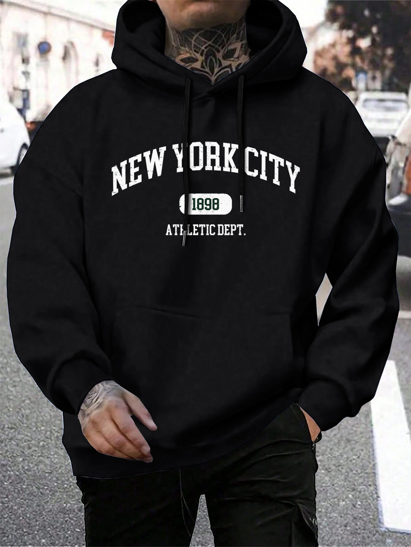 New York Usa City Letter Hoodi - Winter Clothing New York ulasan dan harga