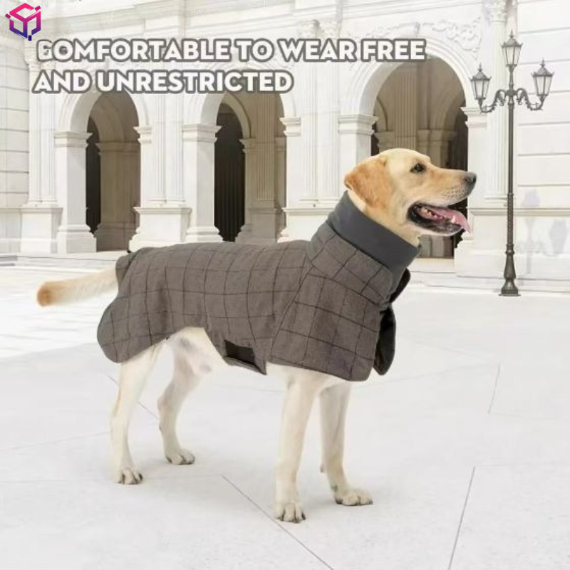 Warm Dog Coat English Plaid Do - Winter Clothing English ulasan dan harga