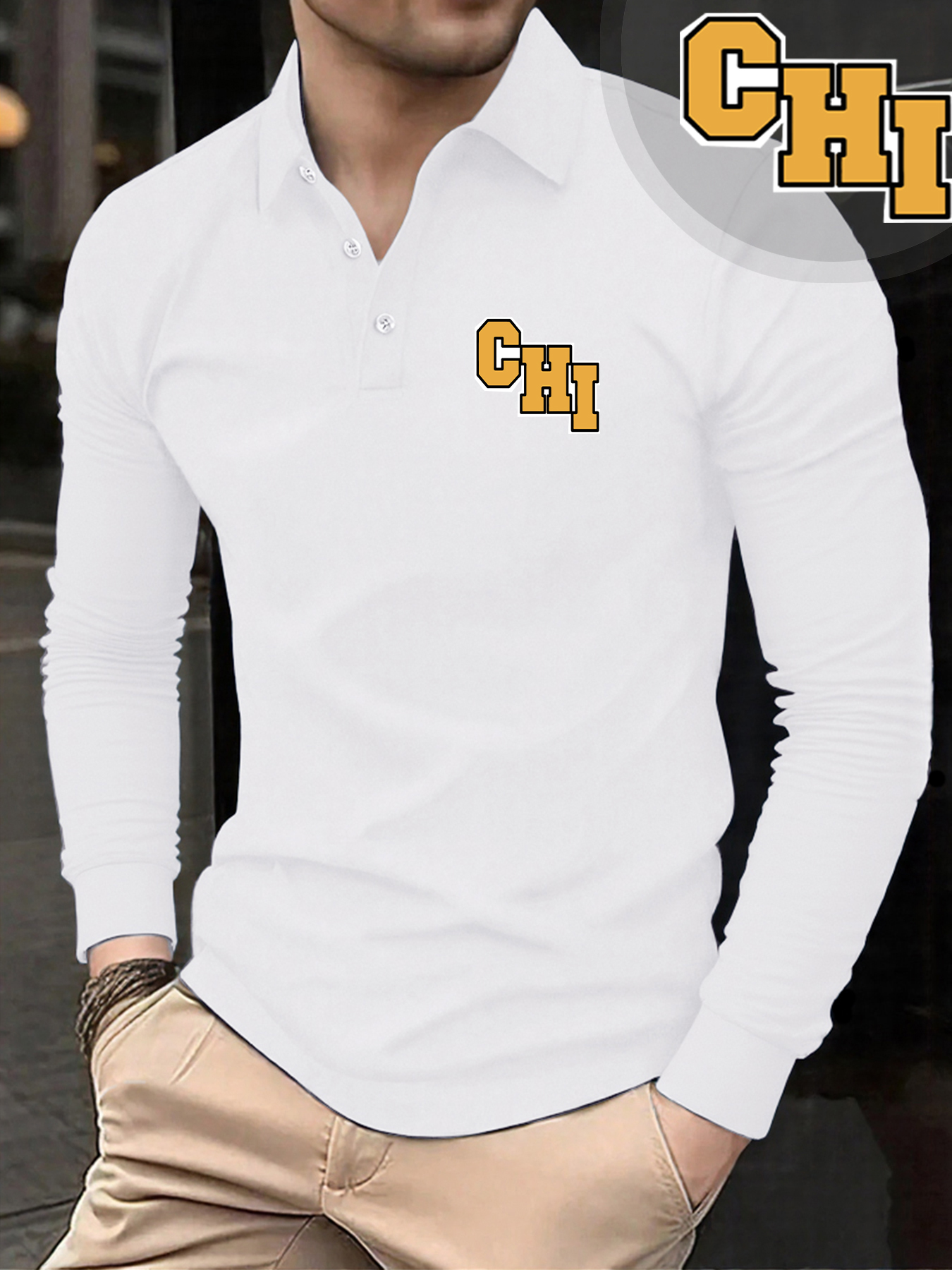 Letter Chi Simple Printing Mal - Winter Clothing English ulasan dan harga