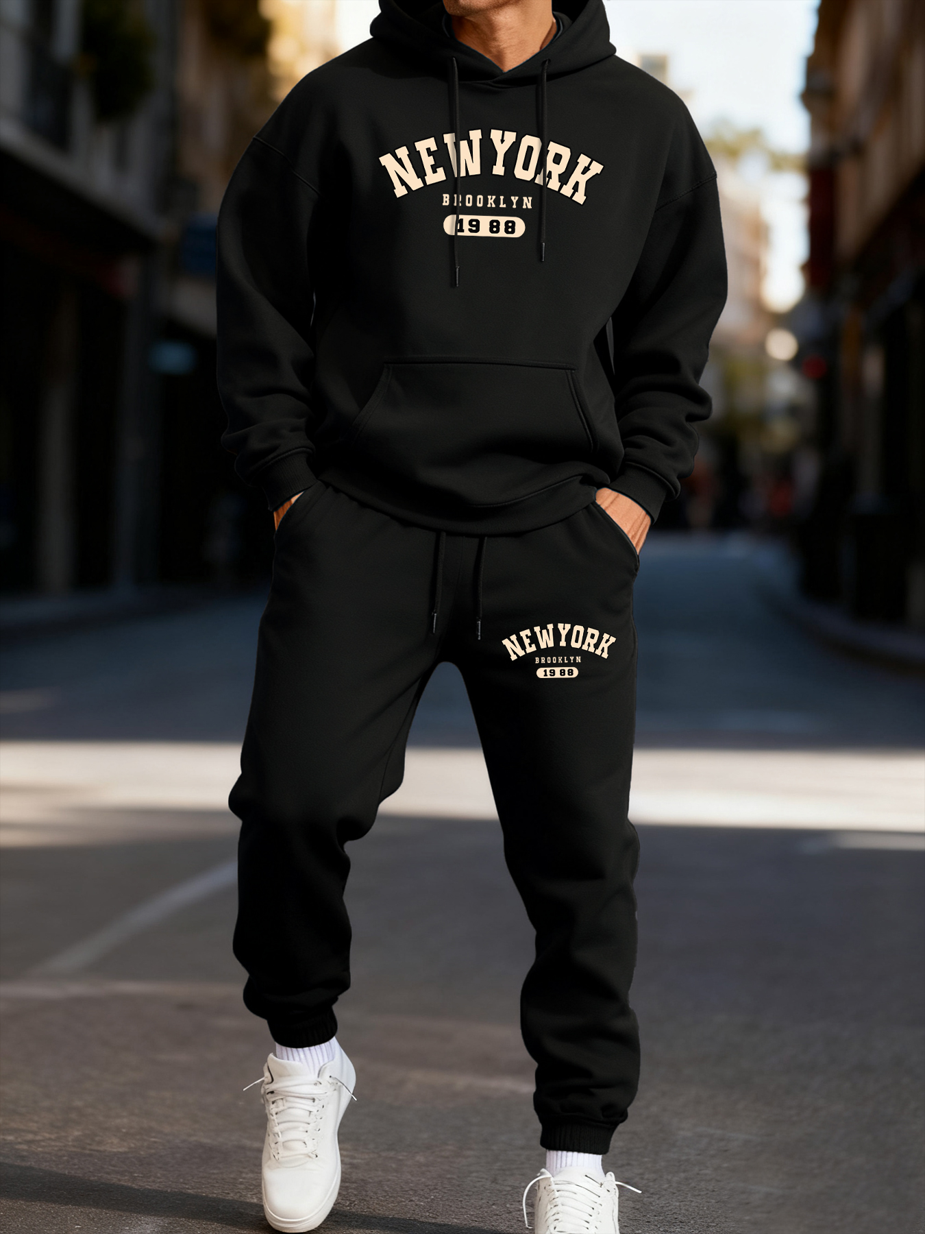 New York Brooklyn 1988 Print M - Winter Clothing New York ulasan dan harga