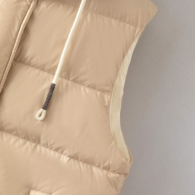CA-39 In Stock Hooded Zip Cove - Puffer Jacket Women Down ulasan dan harga