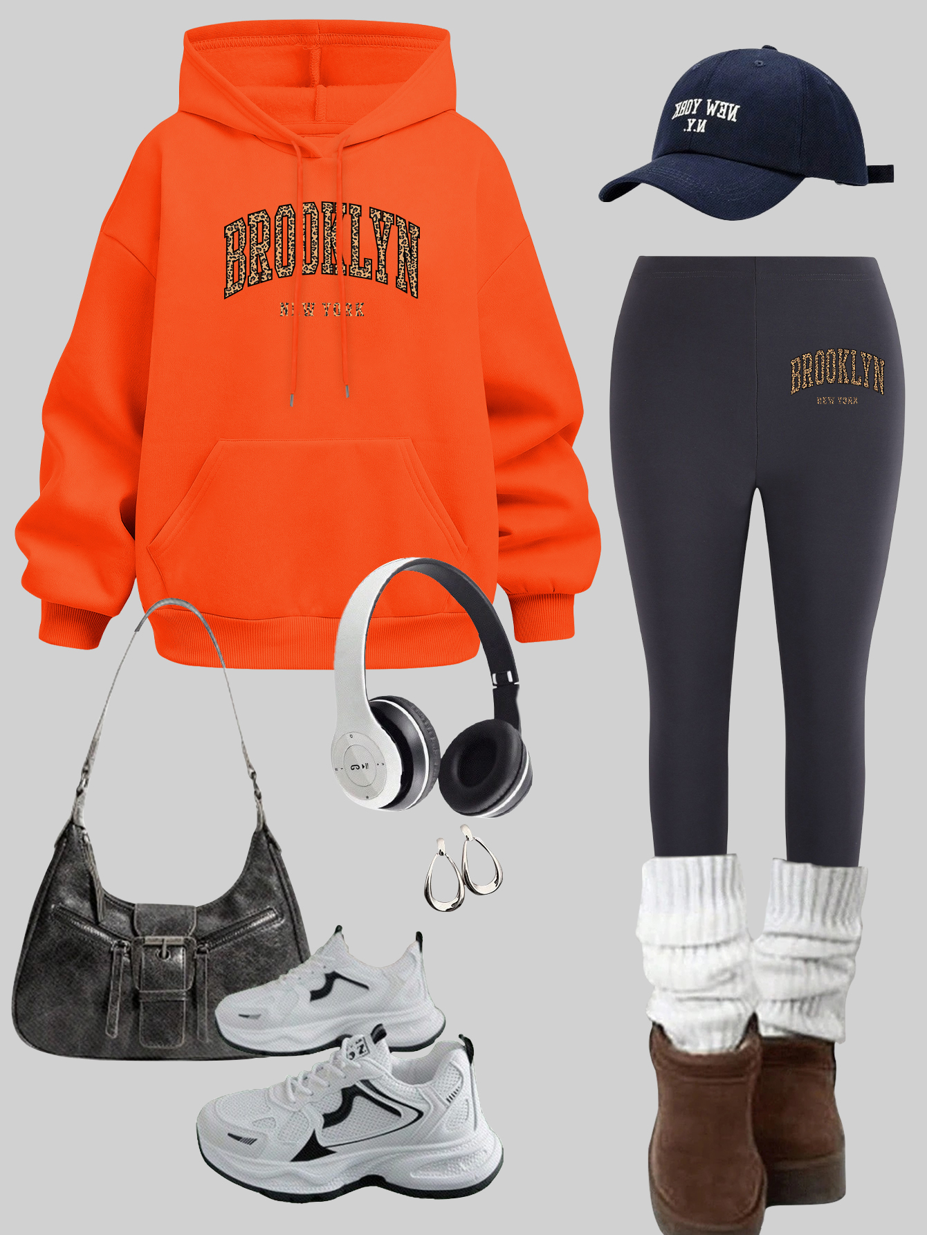 Brooklyn New York Printing Wom - Winter Clothing New York ulasan dan harga