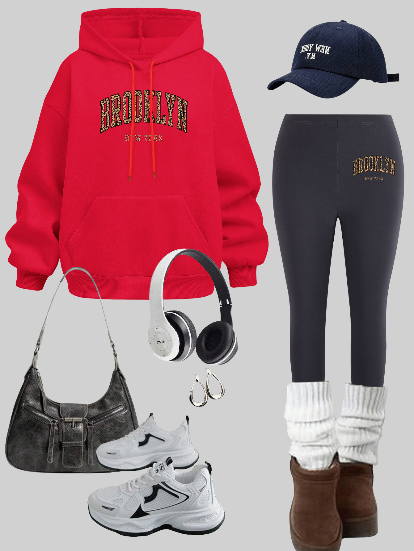 Brooklyn New York Printing Wom - Winter Clothing New York ulasan dan harga