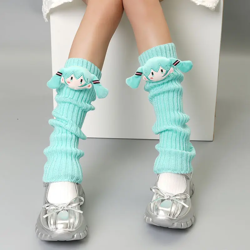 Cute Dopamine Knitted Stacked  - Winter Clothing Leg Warmers ulasan dan harga