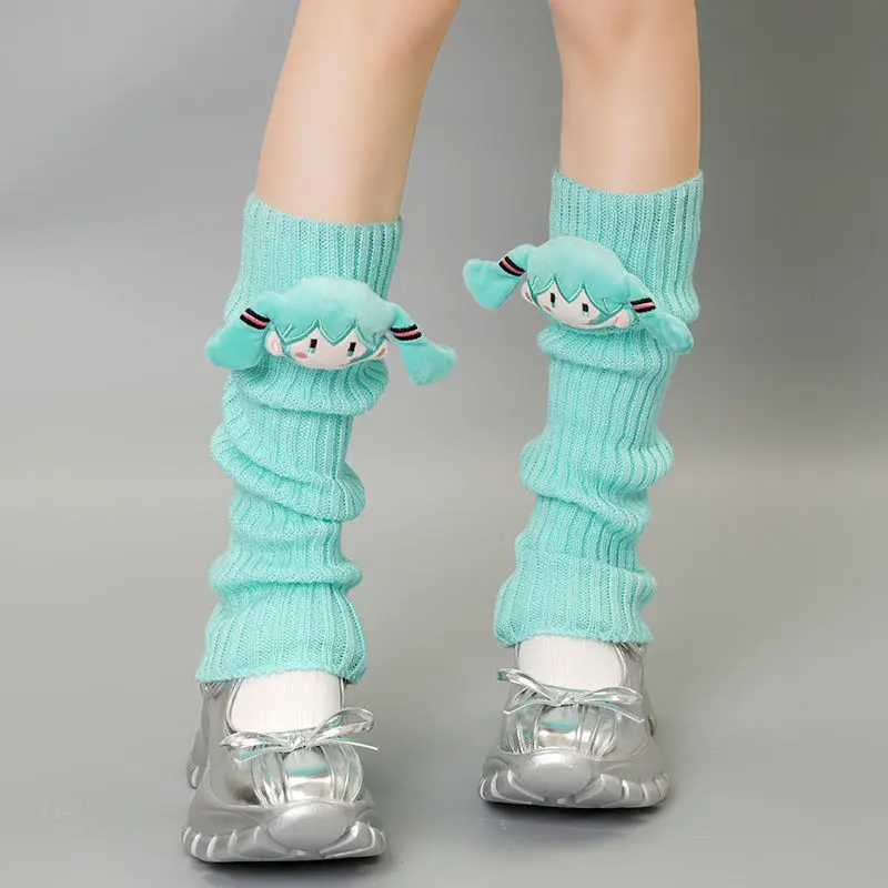Cute Dopamine Knitted Stacked  - Winter Clothing Leg Warmers ulasan dan harga