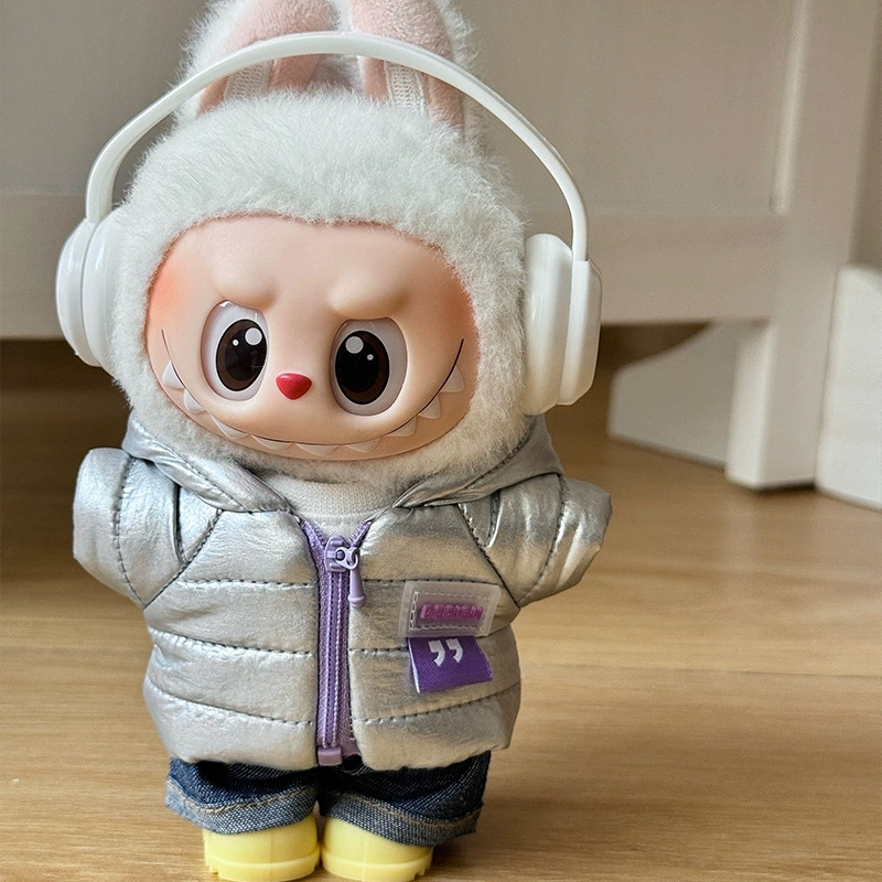 For 15 17cm Labubu Doll Down J - Winter Clothing Outfits ulasan dan harga