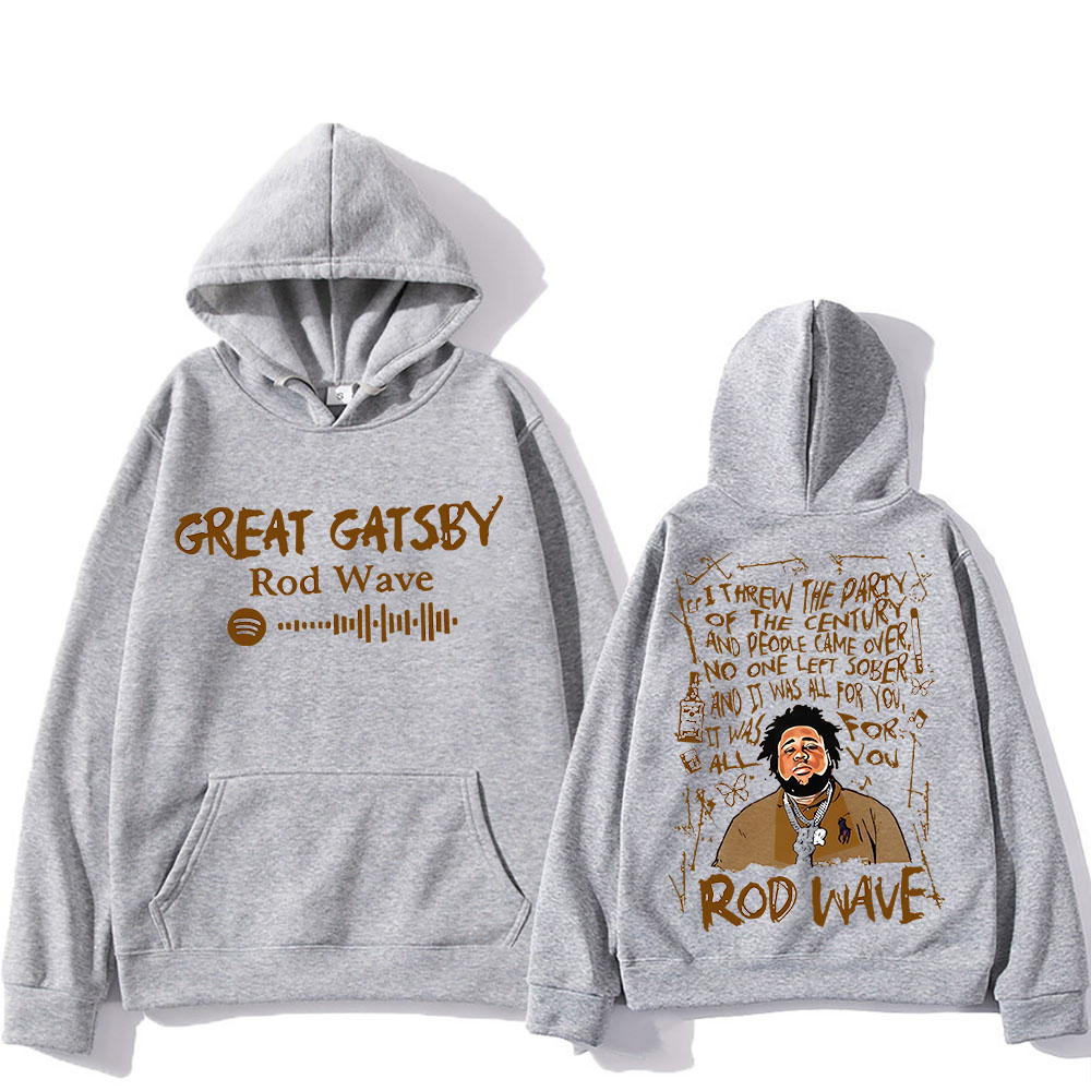 Rod Wave Graphic Printing Hood - Y2K Winter Clothing ulasan dan harga