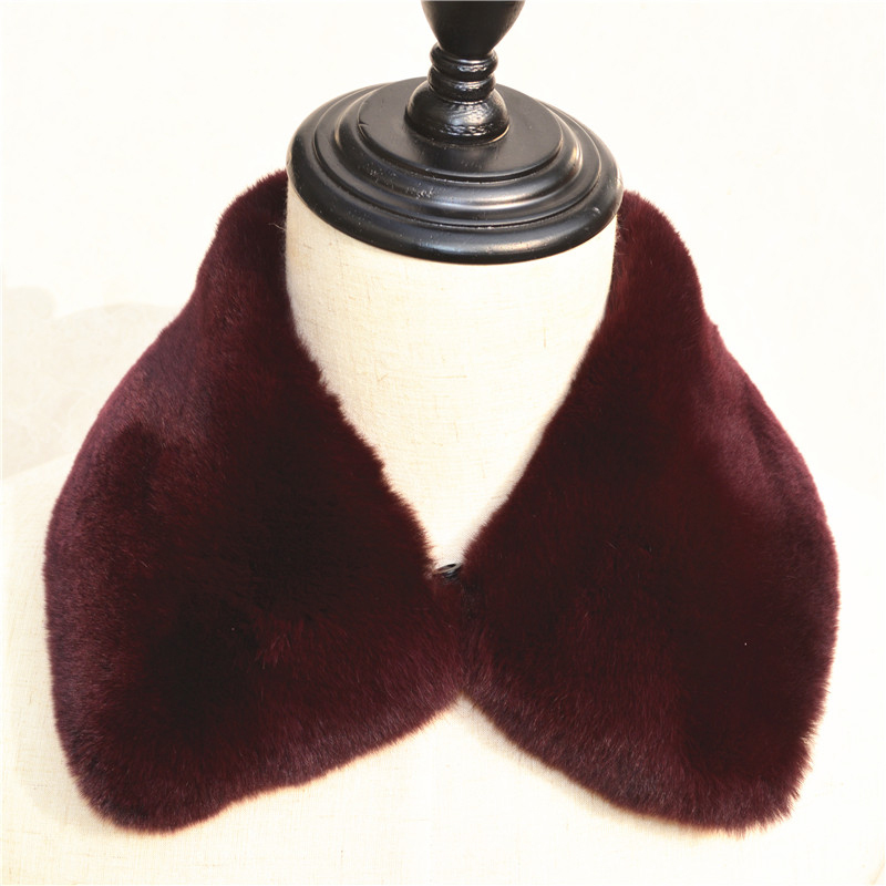 Real Rex Rabbit Fur Collar Wom - Winter Clothing Women Sale ulasan dan harga