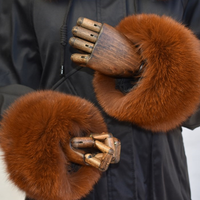 Fox Fur Cuffs For Women Whole  - Winter Clothing Women Sale ulasan dan harga