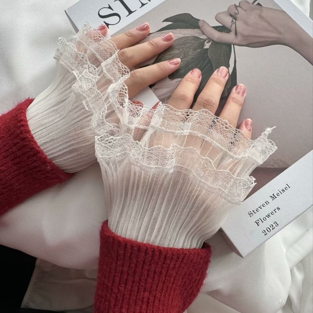 Multilayer Ruffle Lace False S - Winter Clothing Women Sale ulasan dan harga