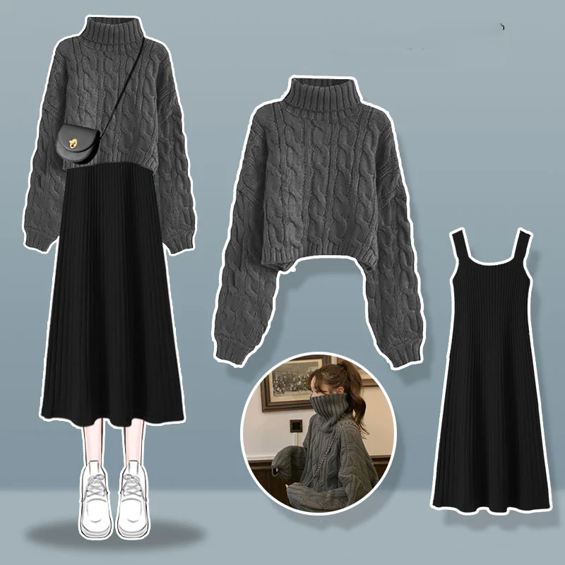 Thickened Linen Pattern Knitte - Winter Clothing Outfits ulasan dan harga
