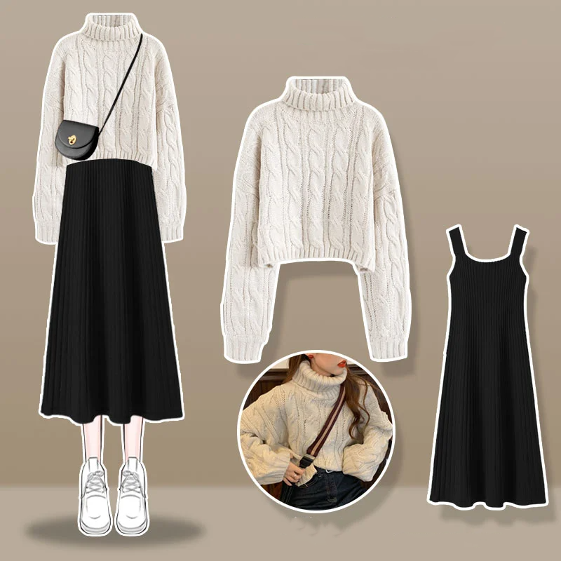 Thickened Linen Pattern Knitte - Winter Clothing Outfits ulasan dan harga