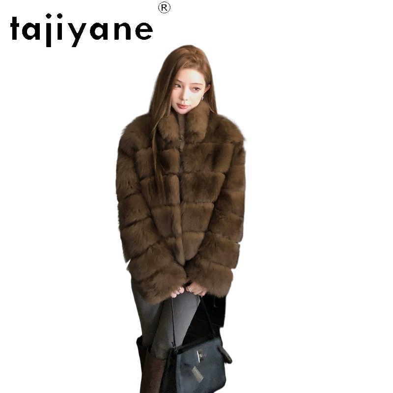 TAJIYANE Natural Whole Fox Fur - Winter Clothing Vintage ulasan dan harga