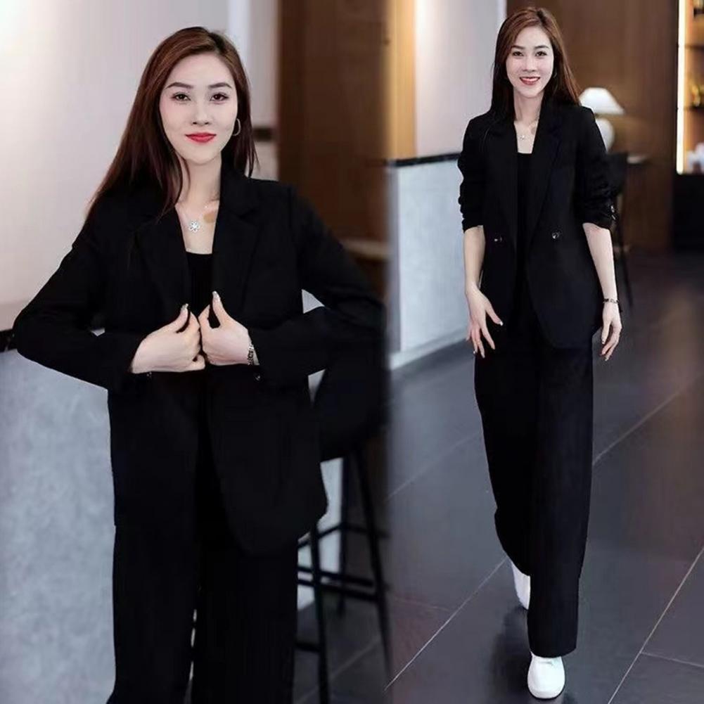 Women Coat Pants Set Formal Co - Winter Clothing Women Sale ulasan dan harga