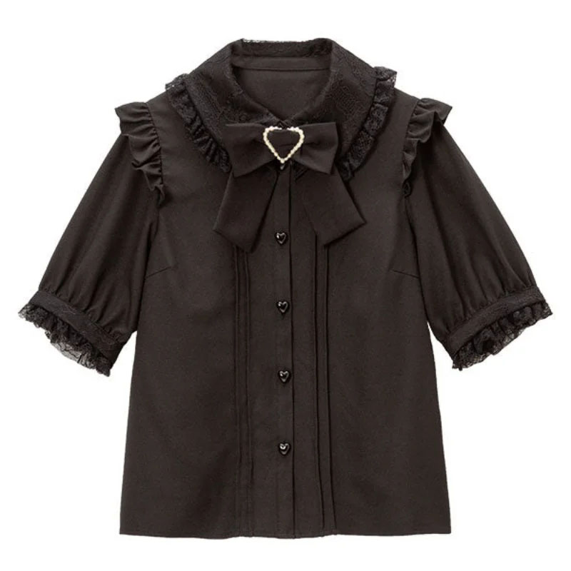 Kawaii Women Shirts Lolita Y2K - Y2K Winter Clothing ulasan dan harga
