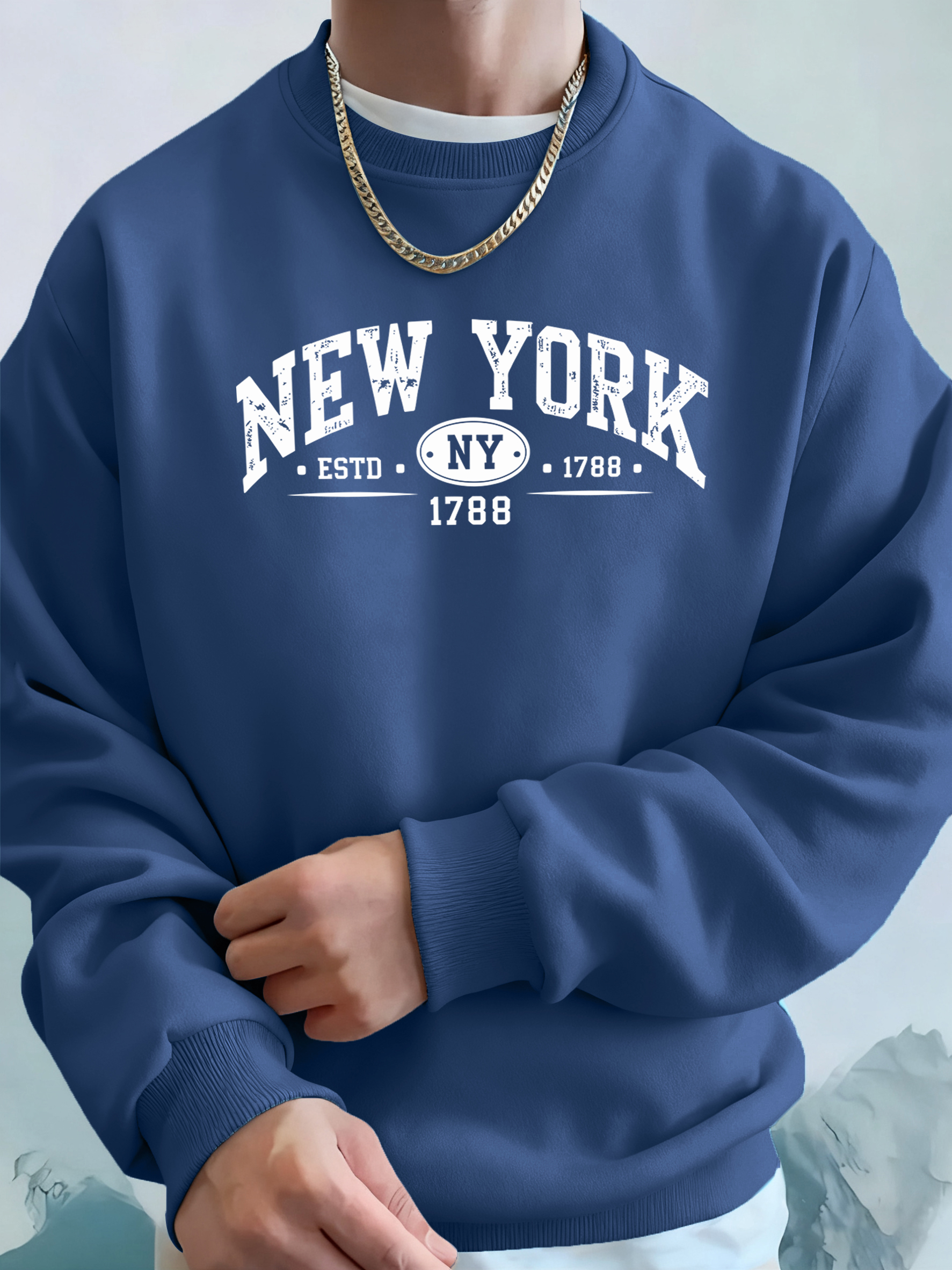 New York Estd 1788 Printed Aut - Winter Clothing New York ulasan dan harga