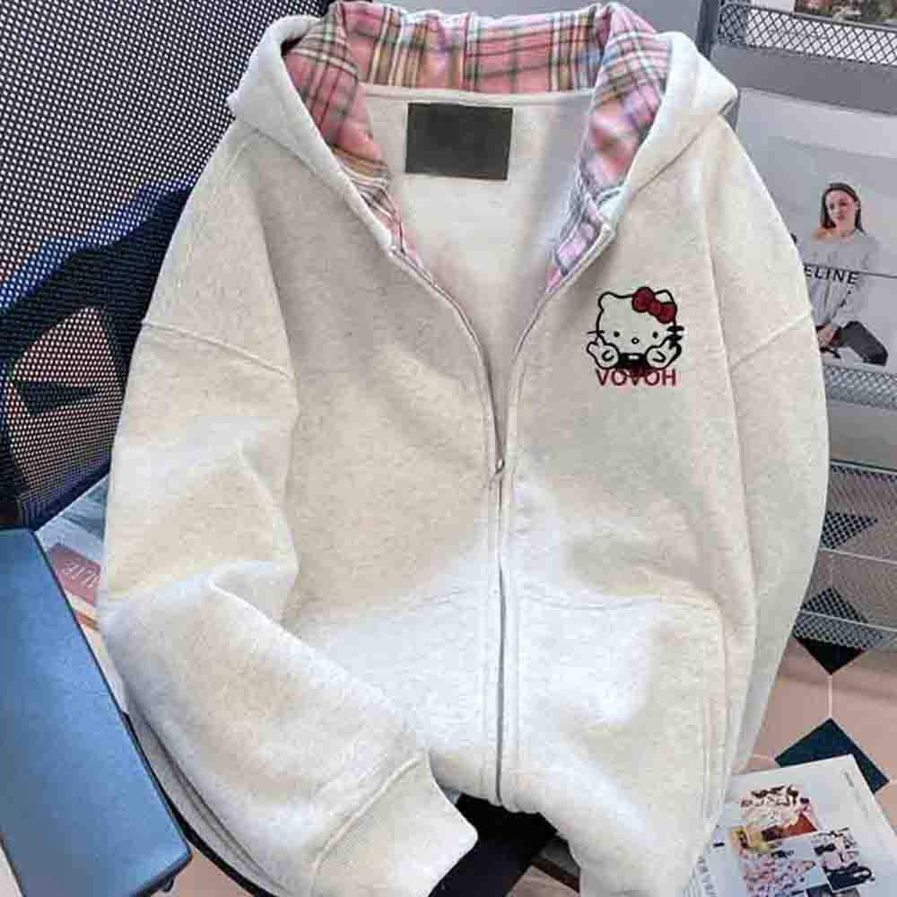 Hello Kitty Women's Hooded Swe - Y2K Winter Clothing ulasan dan harga