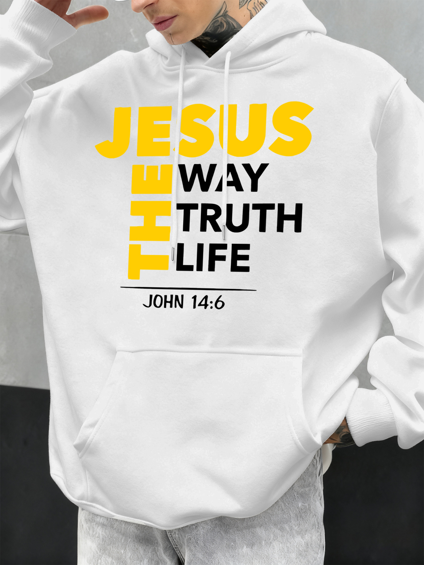 Jesus The Way Truth Life Print - Winter Clothing English ulasan dan harga