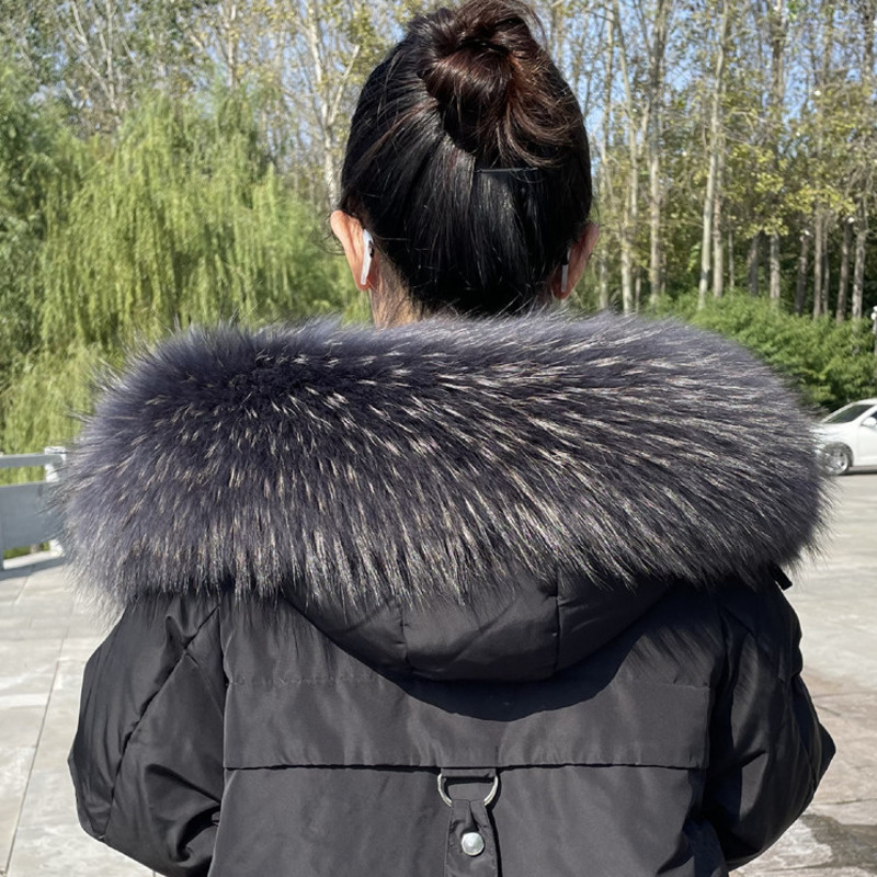 Raccoon Fur Collar Winter Supe - Winter Clothing Women Sale ulasan dan harga