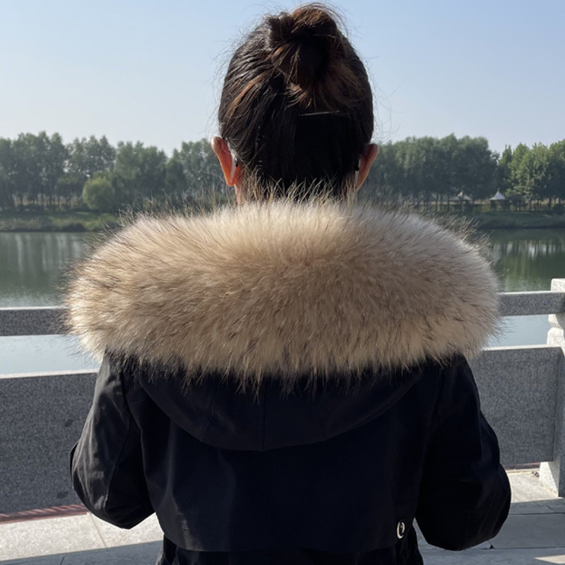 Raccoon Fur Collar Winter Supe - Winter Clothing Women Sale ulasan dan harga