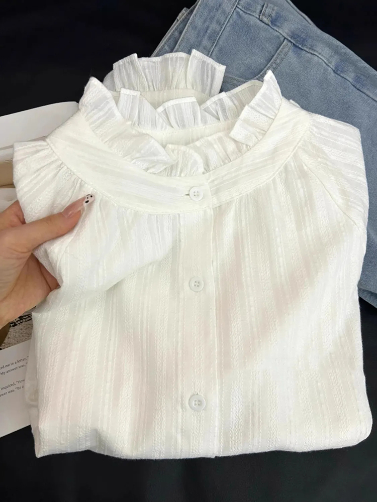 Y2K Lace Patchwork Women White - Y2K Winter Clothing ulasan dan harga