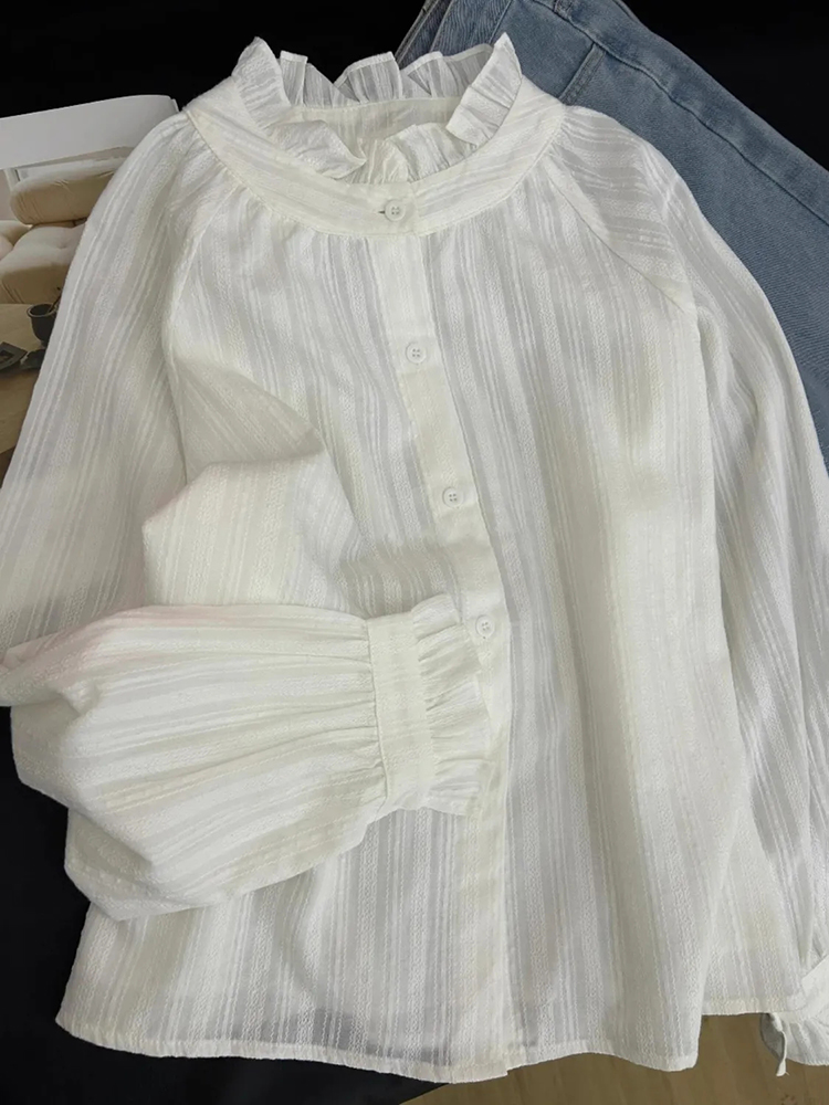 Y2K Lace Patchwork Women White - Y2K Winter Clothing ulasan dan harga