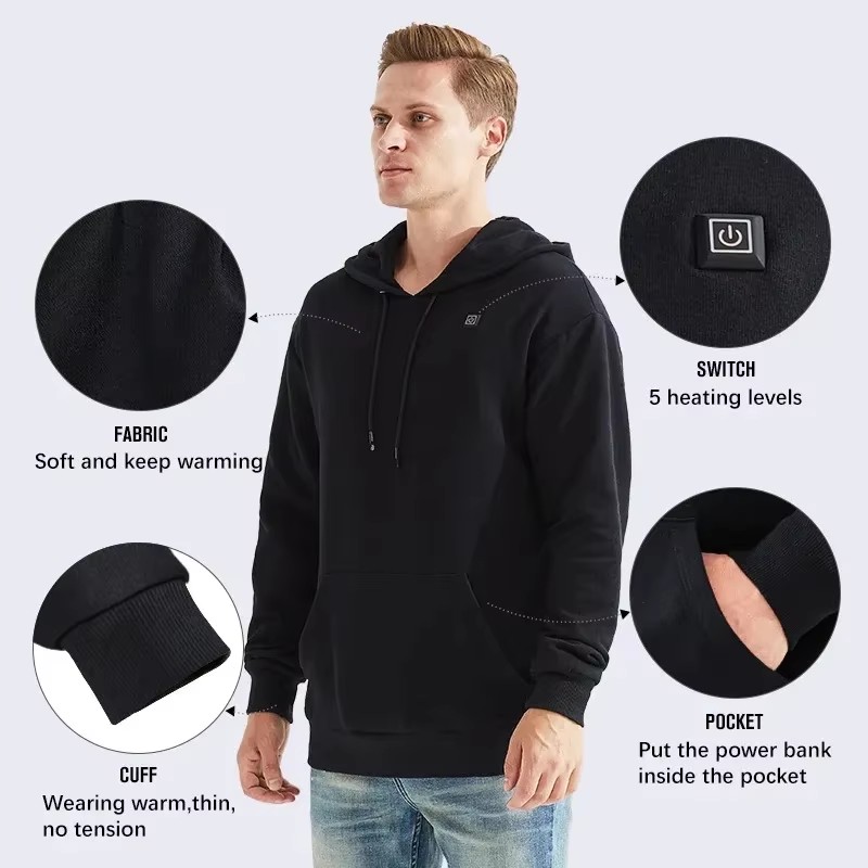 Women USB Heating Hoodies men  - Winter Clothing Women Sale ulasan dan harga