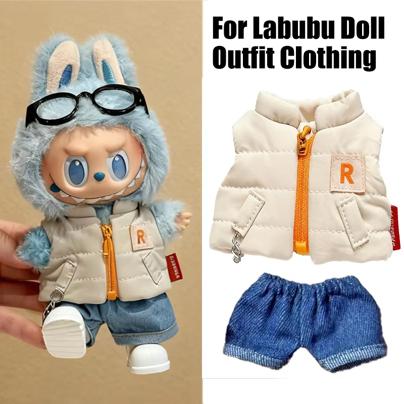 For 15 17cm Labubu Doll Solid  - Winter Clothing Outfits ulasan dan harga