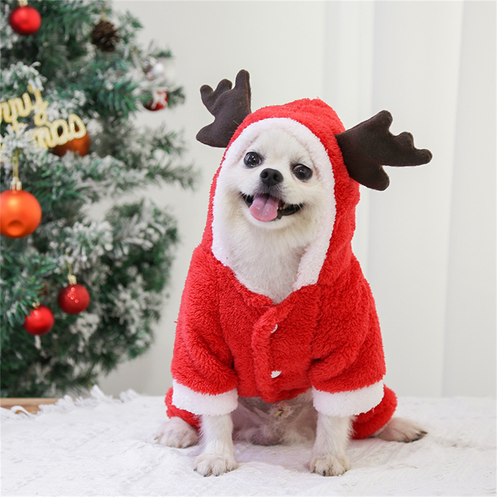Christmas Dog Clothes Pet Clot - Winter Clothing Dress Up ulasan dan harga