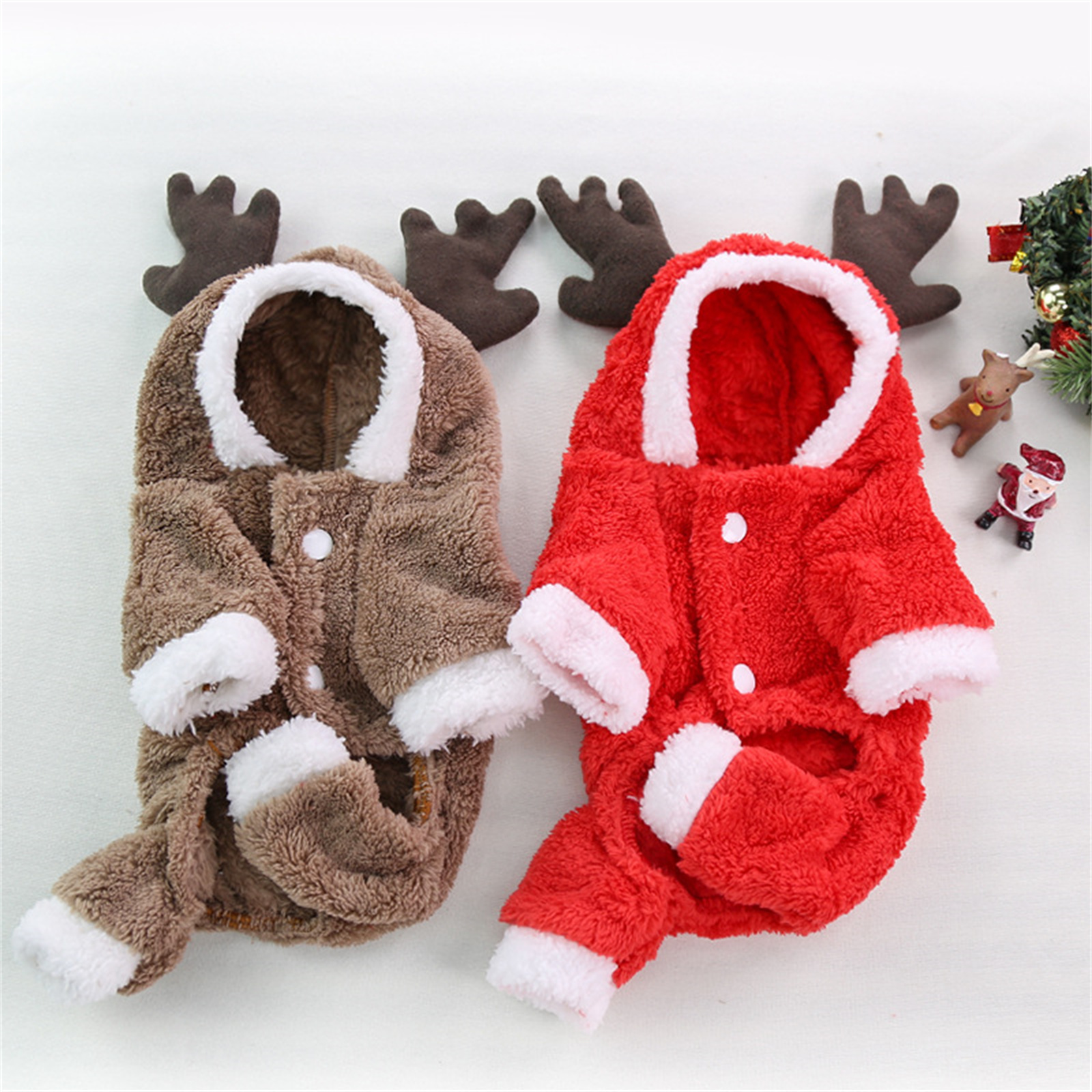 Christmas Dog Clothes Pet Clot - Winter Clothing Dress Up ulasan dan harga