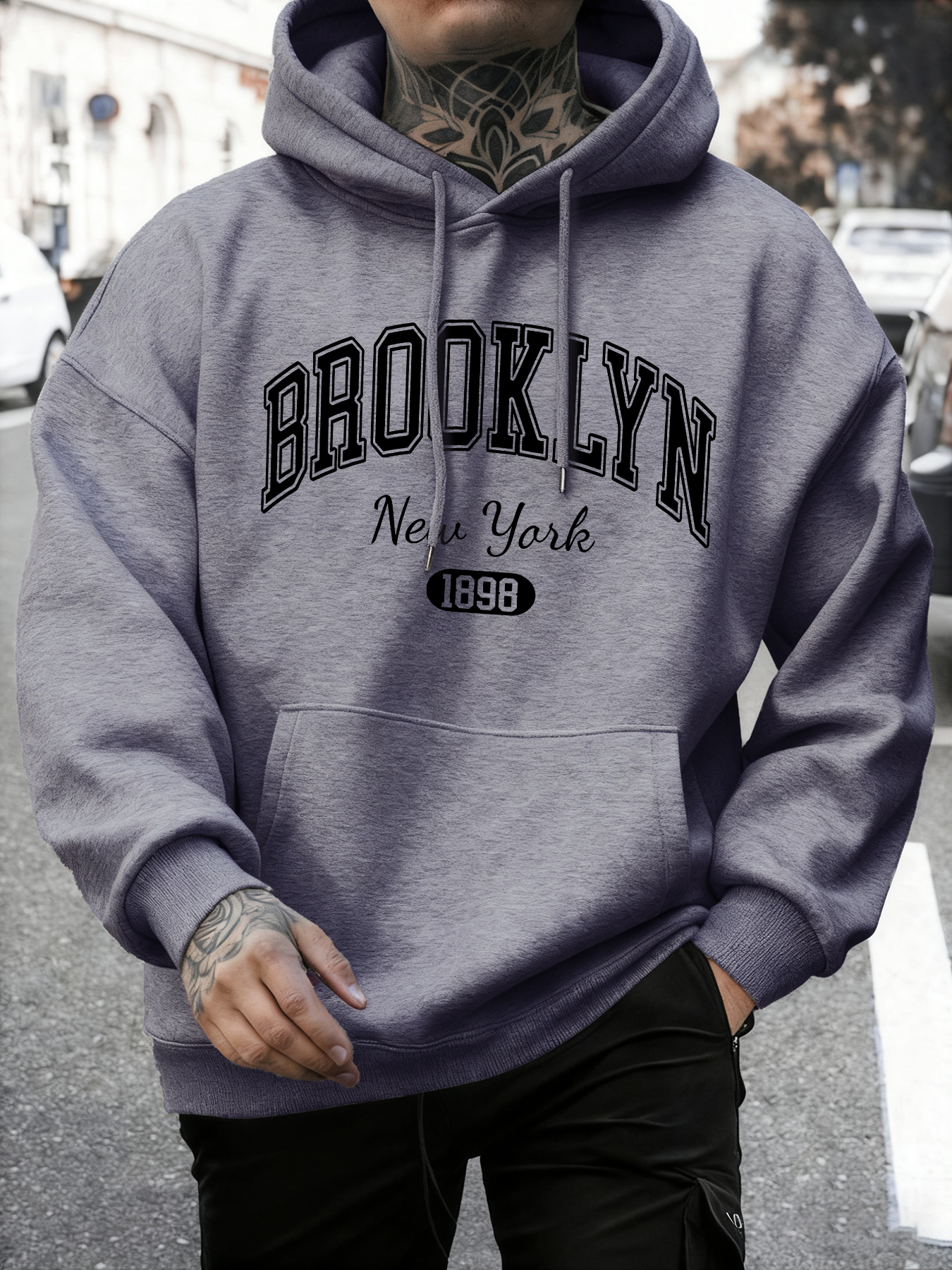 Brooklyn New York Printed Mans - Winter Clothing New York ulasan dan harga