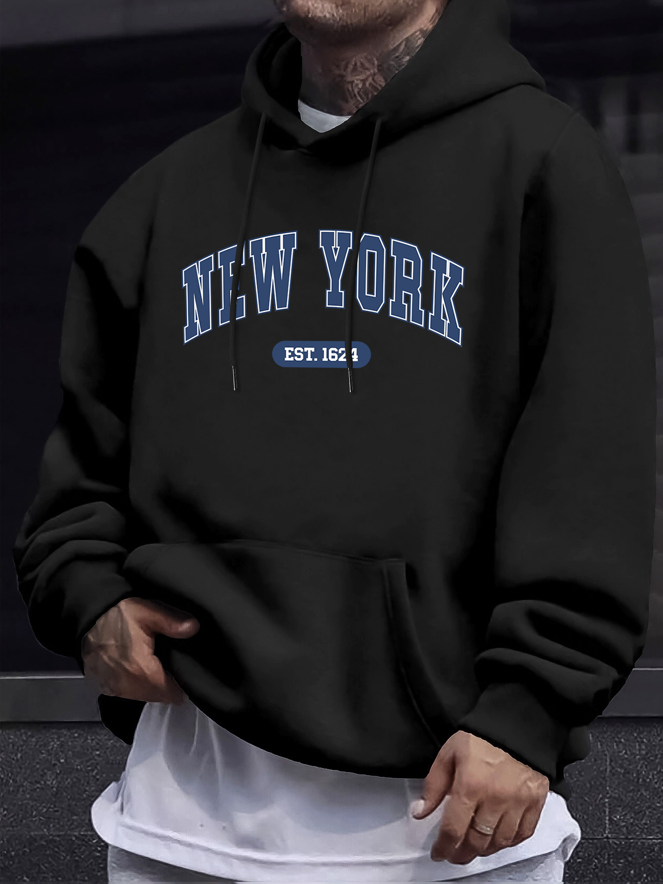 New York Creative Letter Print - Winter Clothing New York ulasan dan harga