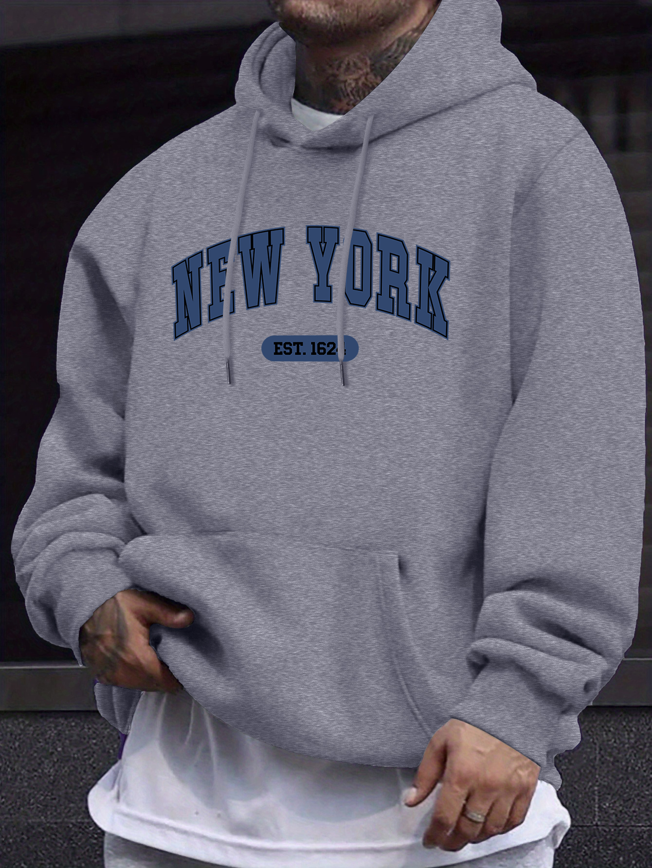 New York Creative Letter Print - Winter Clothing New York ulasan dan harga
