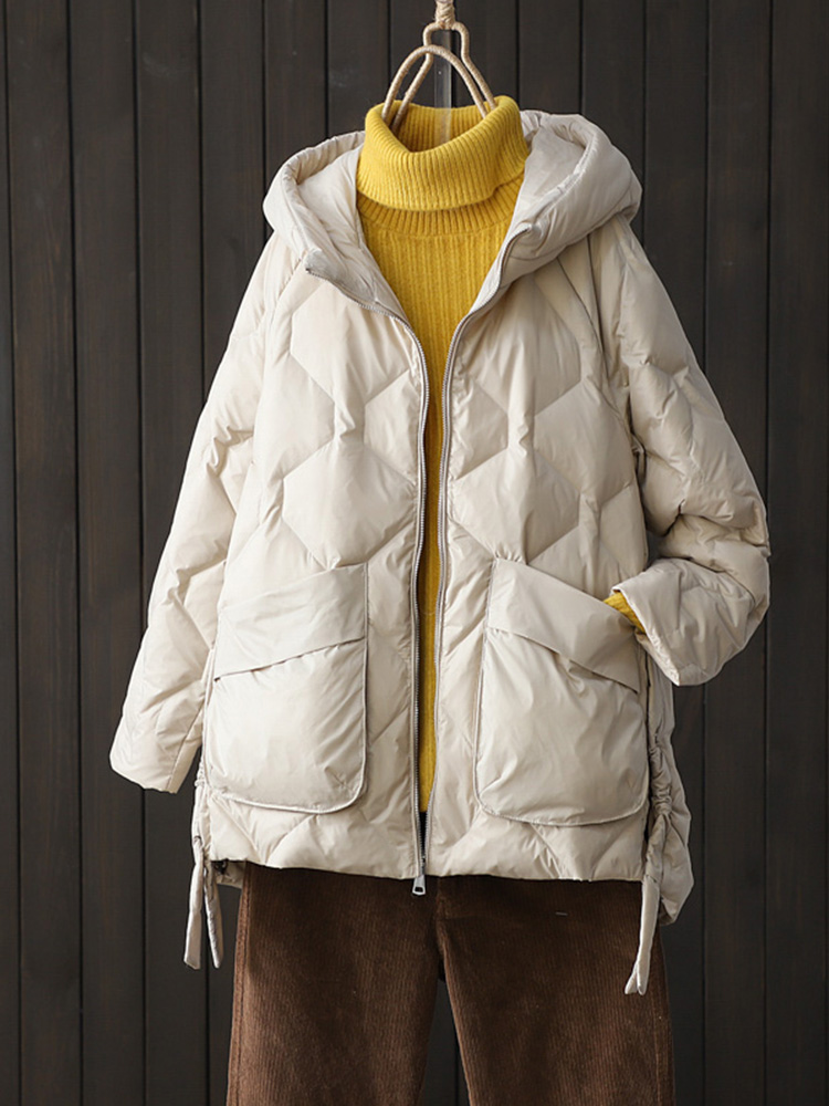 New Winter Women 90% White Duc - Puffer Jacket Women Down ulasan dan harga