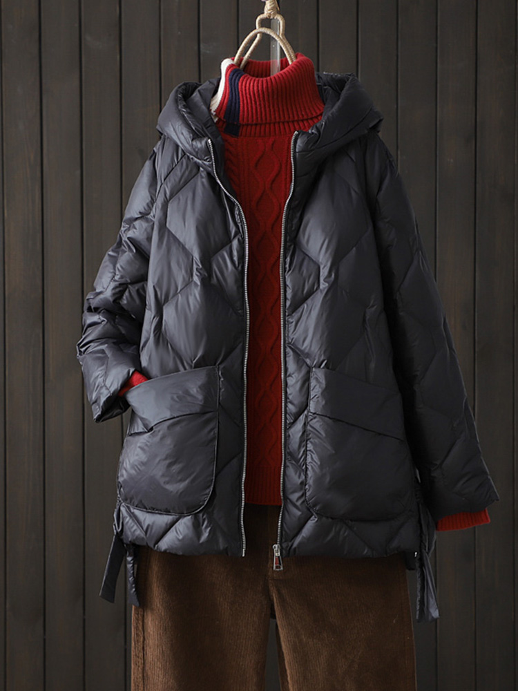New Winter Women 90% White Duc - Puffer Jacket Women Down ulasan dan harga
