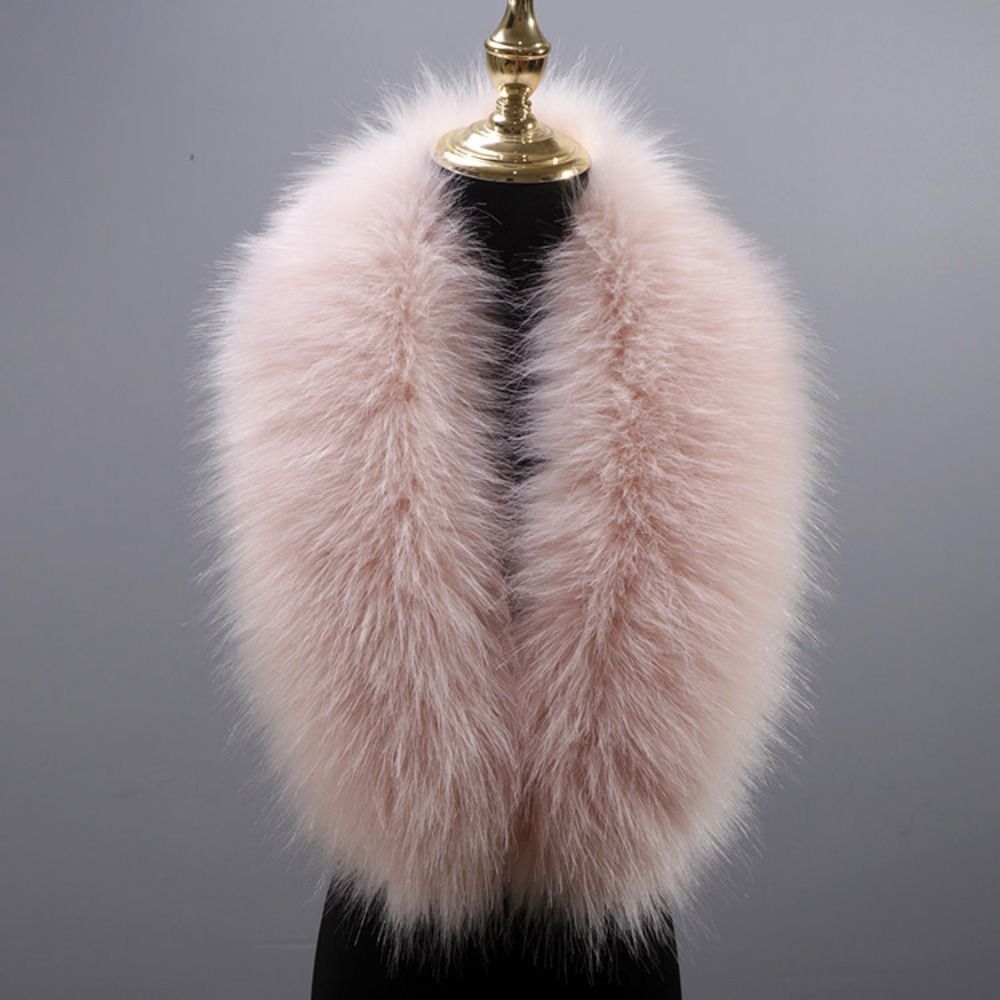 New 80cm Large Faux Fur Collar - Winter Clothing Women Sale ulasan dan harga