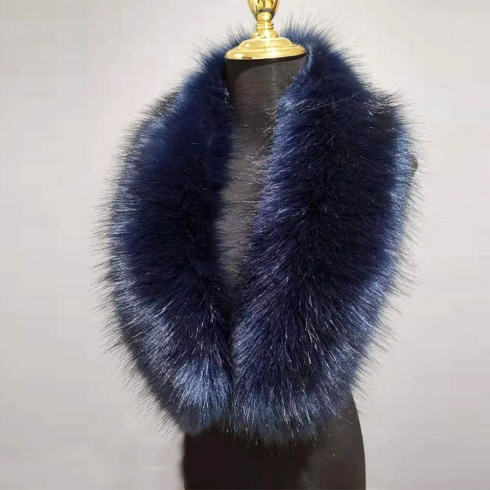 New 80cm Large Faux Fur Collar - Winter Clothing Women Sale ulasan dan harga