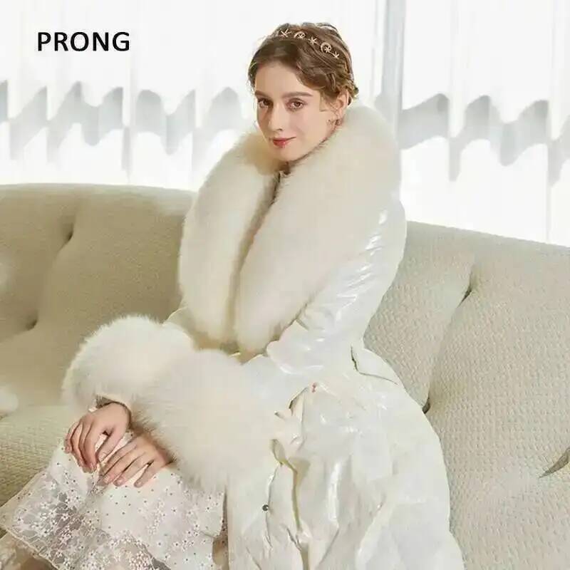 100% Real Fox Fur Collar Winte - Winter Clothing Women Sale ulasan dan harga