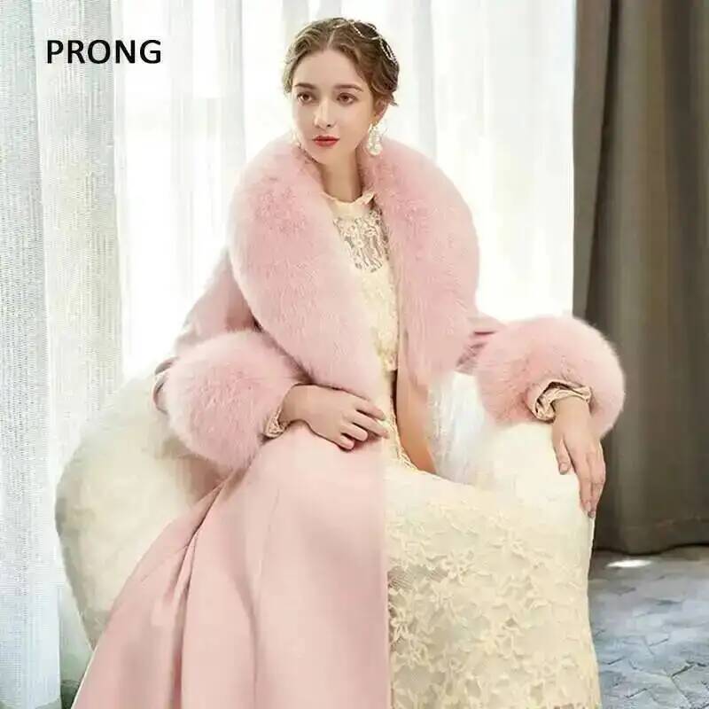 100% Real Fox Fur Collar Winte - Winter Clothing Women Sale ulasan dan harga