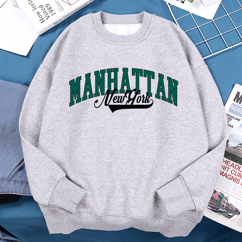 New York Manhattan Letter Swea - Winter Clothing New York ulasan dan harga