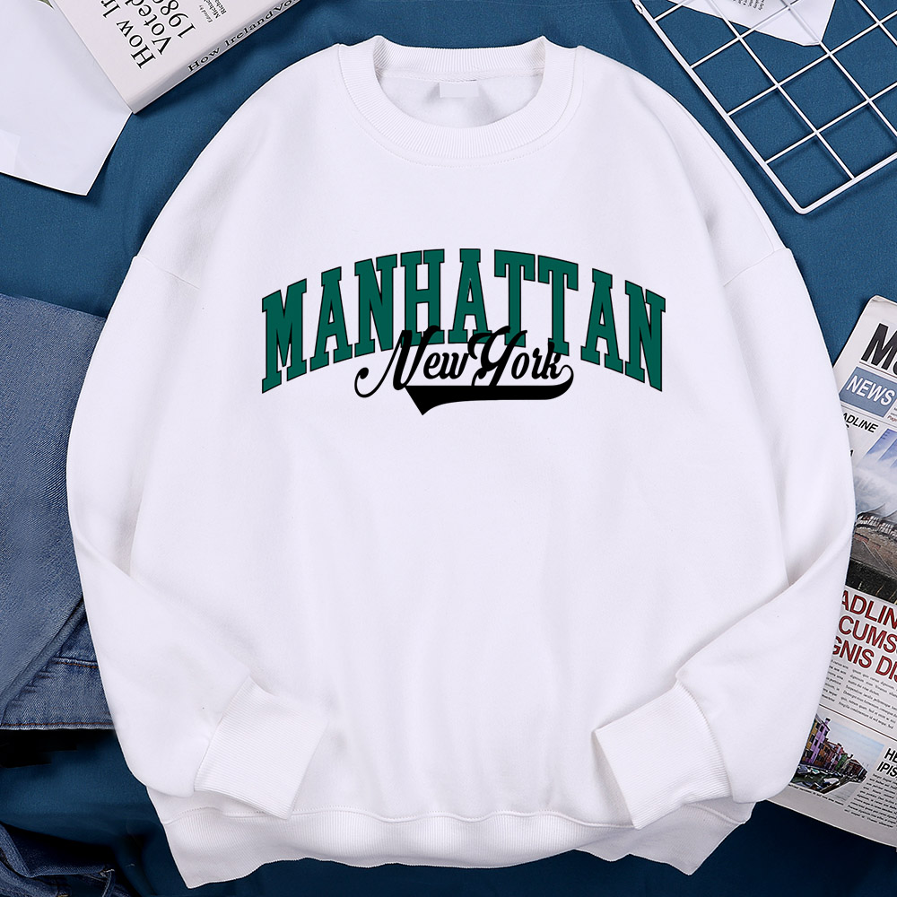 New York Manhattan Letter Swea - Winter Clothing New York ulasan dan harga