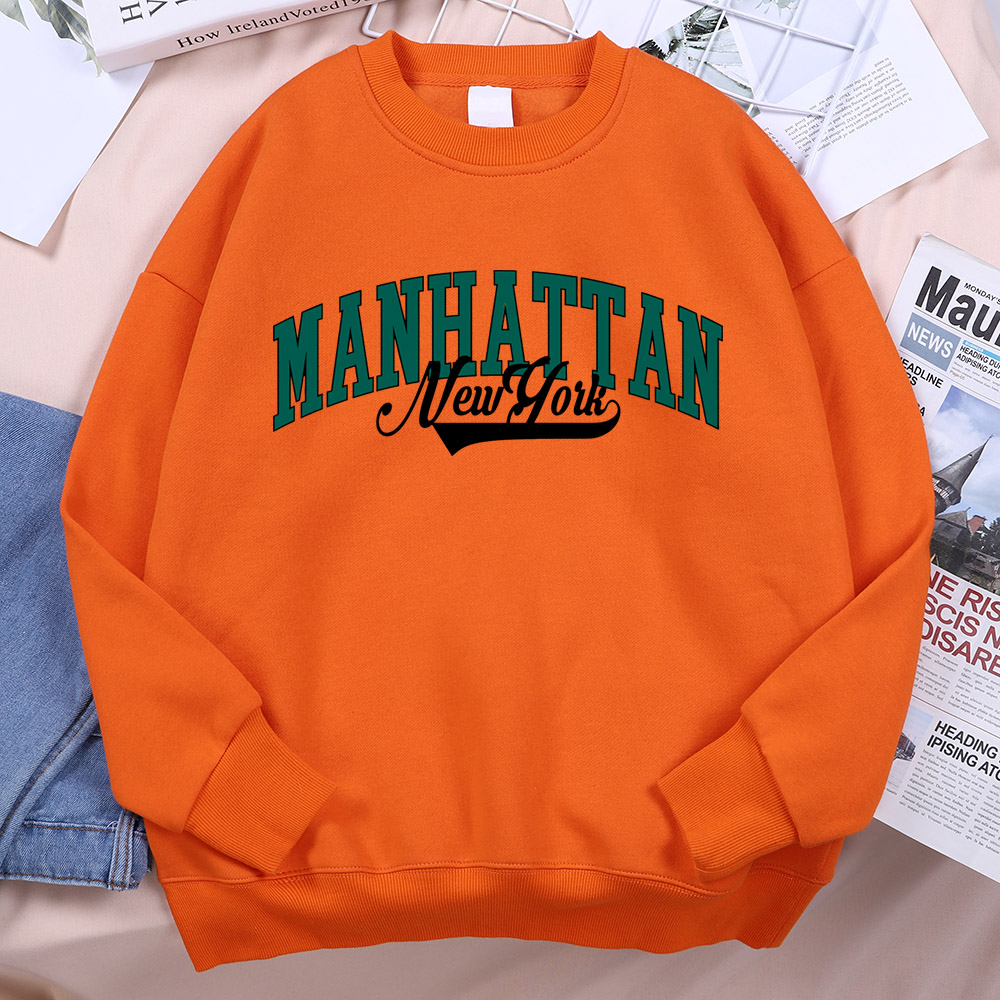 New York Manhattan Letter Swea - Winter Clothing New York ulasan dan harga