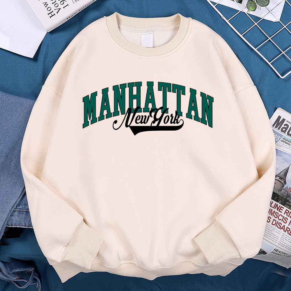 New York Manhattan Letter Swea - Winter Clothing New York ulasan dan harga