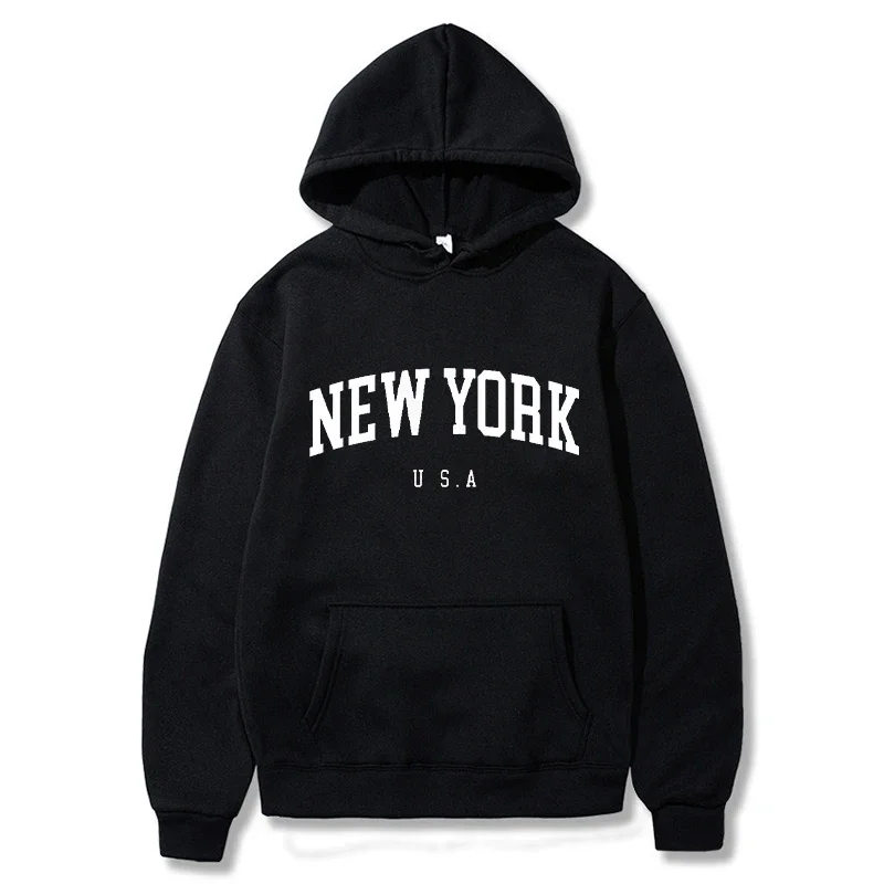 New York Print Men Women Hoodi - Winter Clothing New York ulasan dan harga